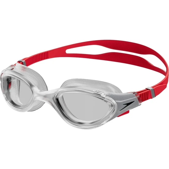 Speedo Biofuse Reflex Yüzücü Gözlüğü (Şeffaf/kırmızı)