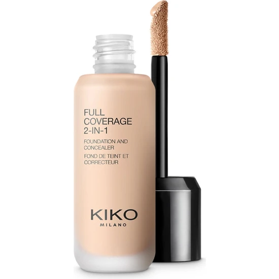 KikoMilano Fondöten - Full Coverage 2-In-1 Foundation & Concealer - N01 Neutral 01