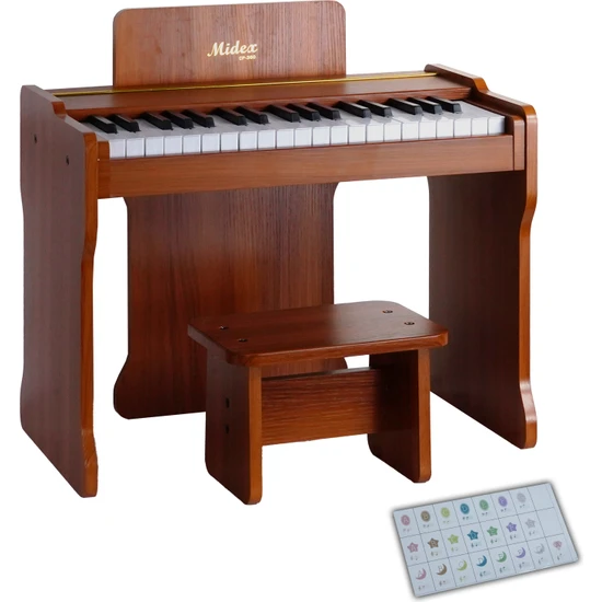 Midex CP-360OR Çocuk Piyanosu Pilli 37 Tuşlu