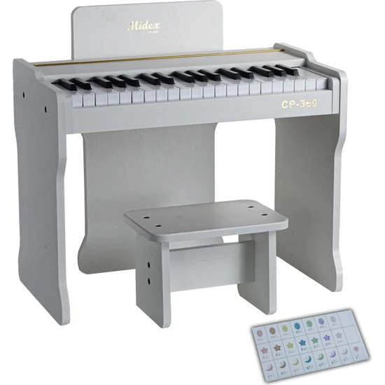 Midex CP-360WH Çocuk Piyanosu Pilli 37 Tuşlu