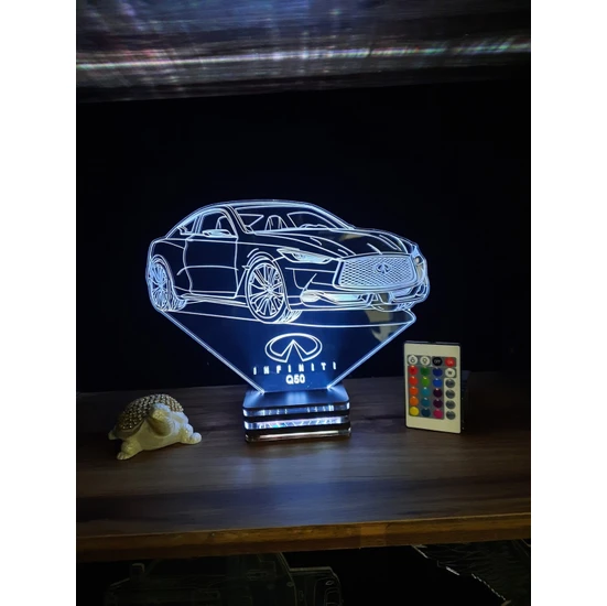 Lamp Infiniti, Personalized 3D Lamp,(Kişiye Özel Lamba)
