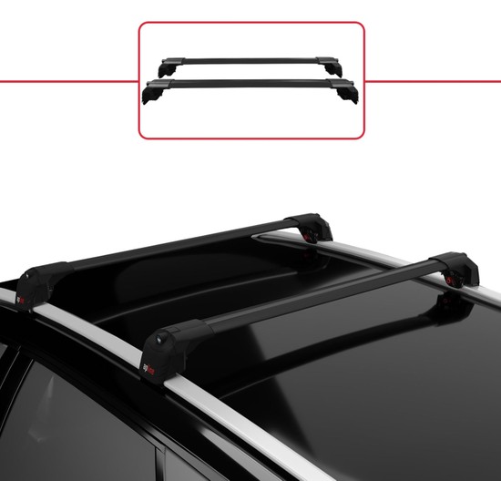 Barres De Toit Aluminium Gris Pour BMW Série 5 Break F11 (2010-2017) - Aérodynamiques, Anti-vol - Compatibles Coffres Et Porte-vélos