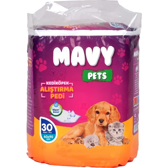 Mavy Pets Kedi Köpek Çiş Pedi 60 x 90 cm 30'lu