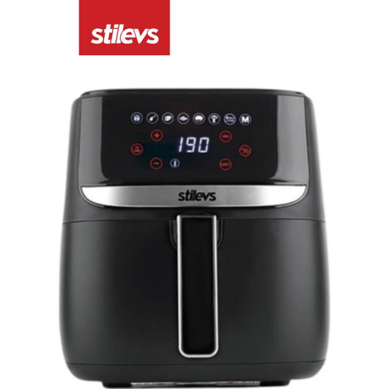Stilevs Airtron AF-700 Airfryer Sıcak Hava Fritözü Siyah&Gümüş SGH25671