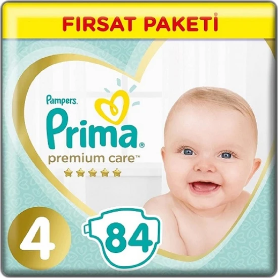 Prima Premium Care Bebek Bezi 4 Beden Maxi 84lü Süper Fırsat Paketi