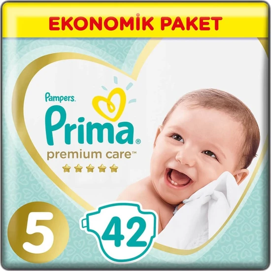 Prima Premium Care Bebek Bezi 5 Beden Juniour 18+ Kg 42li Ekonomik Paket