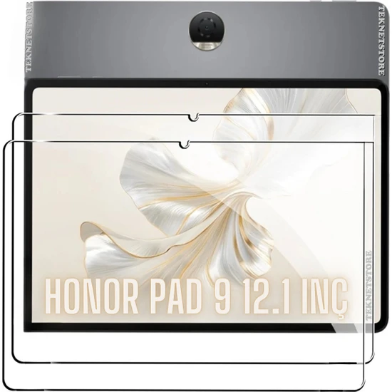 TEKNETSTORE Honor Pad 9 12.1 Inç Tablet Uyumlu Nano Kırılmaz Ekran Koruyucu Şeffaf Cam Koruyucu Tam Uyumlu