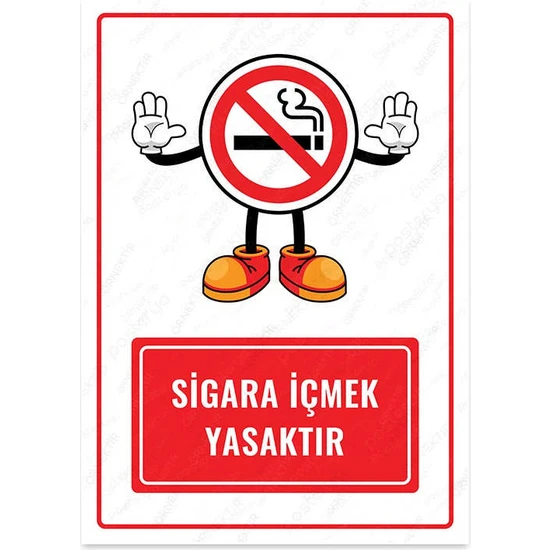 Posterya UL1443 - Sigara Içmek Yasaktır Uyarı Levhası