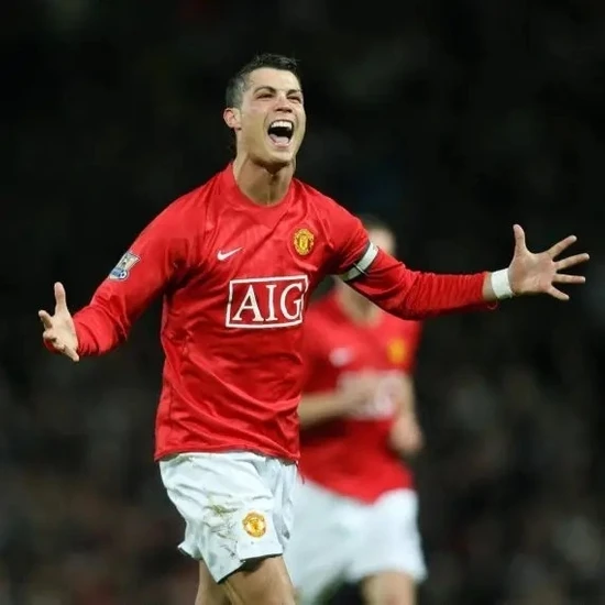 Fireball 2008 Şampiyonlar Ligi Moscova Finali Manchester United Uzun Kol Ronaldo Forması Kırmızı