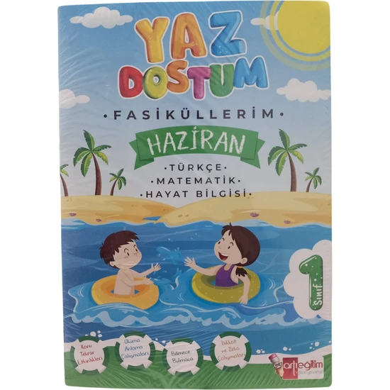 Artı Eğitim Yayınları  1.Sınıf Yaz Dostum Yaz Tatil Kitabı Tüm Dersler Seti