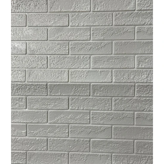 Renkli Duvarlar 70X70CM 1 Adet Yapışkanlı Dekoratif Tuğla Desen Beyaz Tezgah Arası Salon Duvar Kağıdı Paneli NW168