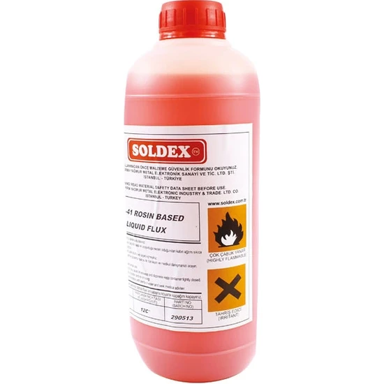 Epilons Soldex Asr-41 Kırmızı Renk 1 Litre Köpürebilir Sıvı Flux
