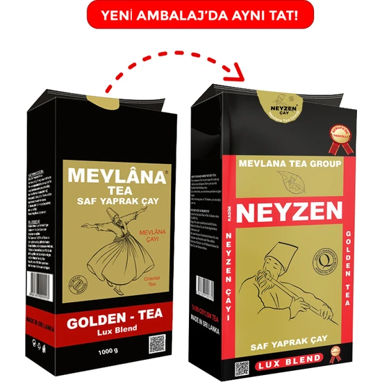Mevlana Çayı Yaprak Golden Tea 1000 gr