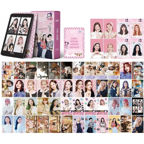 Home Silk 55PCS Blackpink Lomo Kartları Blackpink Photocards Bp Oyun Yeni Albüm Bp 2023 Kartpostallar Için  (Bptg) (Yurt Dışından)