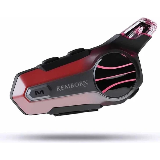 KEMBORN X2 Pro 1200 mt mesafe 1adet 2 kişilik İntercom Motosiklet  FullFace Kask Bluetooth Kulaklık