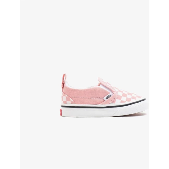 Vans Td Slip-On V Checkboard Pembe Bebek Sneaker