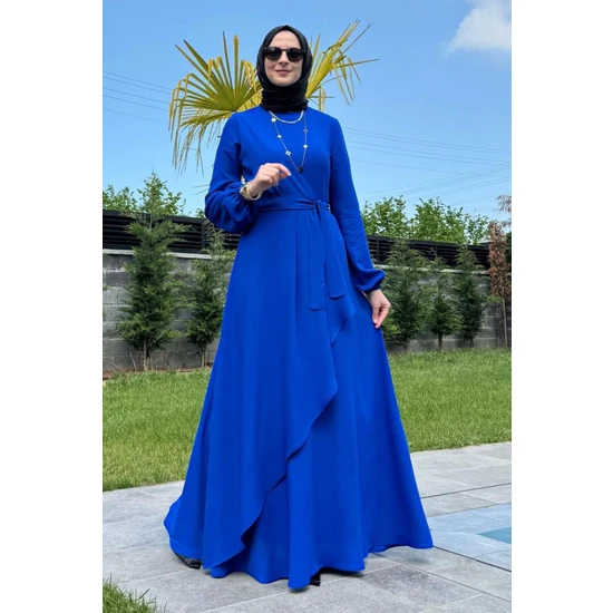Rabia Şamlı Dilek Saks Elbise