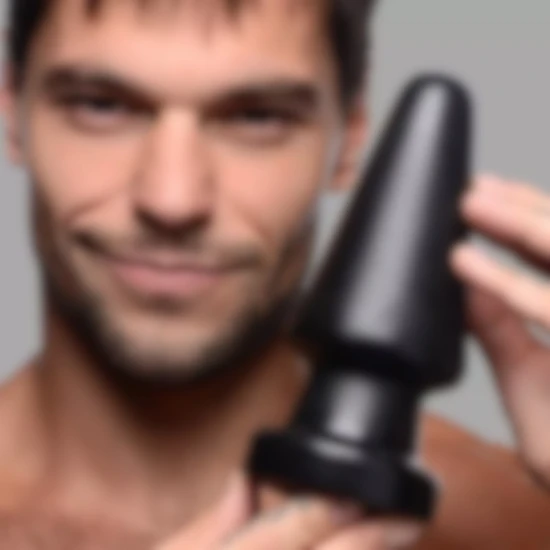 Ada Marketing 23 cm Uzunlukta Erkekler İçin Kalın Silikon Anal Plug 10 cm Kalınlığa Sahip Buttplug