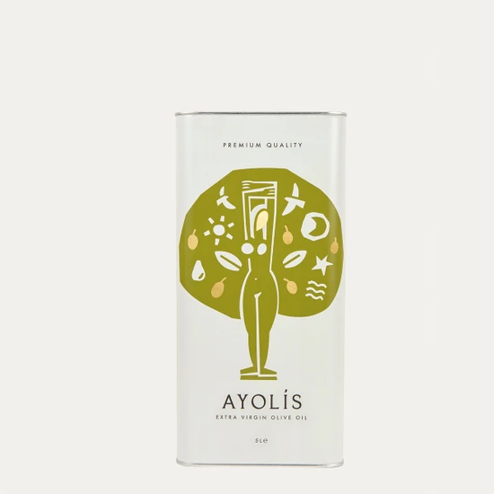 Ayolis Premium Anne Bebek Zeytinyağı 5 Lt Ödüllü Yüksek Polifenollü İlk Hasat Soğuk Sıkım Natürel Sızma