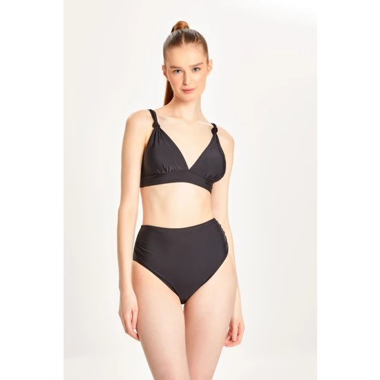 Too Salty Swimwear Kadın Toparlayıcı Yüksek Bel Arkadan Ayarlı Bikini Takımı 24S105ST