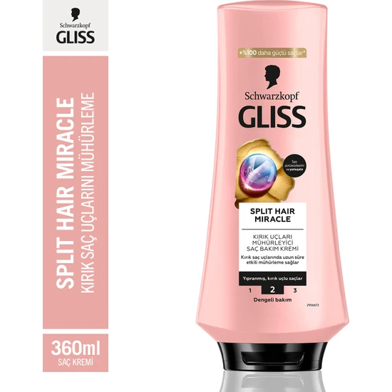 Schwarzkopf Gliss Split Hair Miracle Kırık Uçları Mühürleyici Saç Bakım Kremi 360 Ml