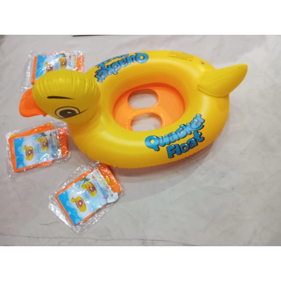 Elza Toys Baby Boat Şişme Ördek Çocuk Can Simidi.3-4 YAŞ.80X60 cm