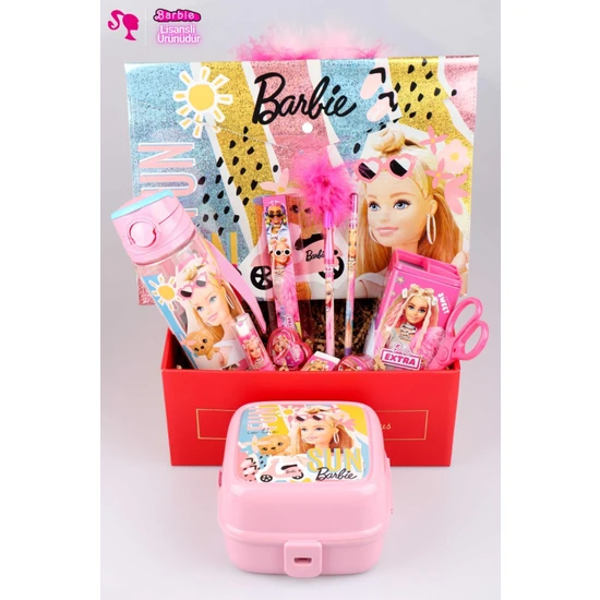 Barbie Dekomus Özel Kutulu Barbıe'nin Yaz Serüveni Kırtasiye Okul Seti Yeni Koleksiyon