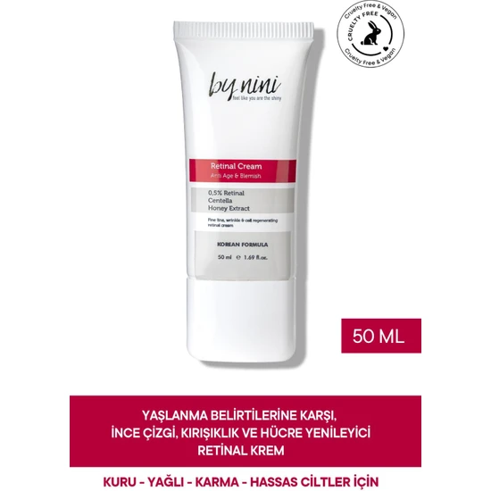 By Nini Yaşlanma Karşıtı Retinal Krem 50 ml