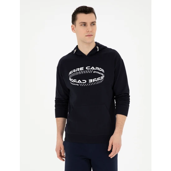 Pierre Cardin Erkek Lacivert Regular Fit Sweatshirt 50285219-VR033