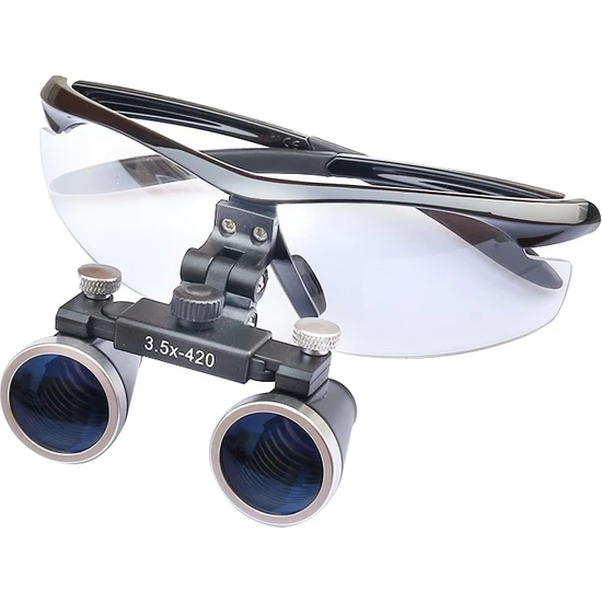 ECheffs NIKULA-3.5X-420MM  Diş Cerrahi Gözlük Lens Büyüteç,taşıma Çantalı ( Lisinya )