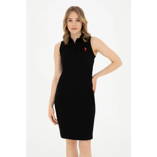 U.S. Polo Assn. Kadın Siyah Elbise (Örme) 50285857-VR046
