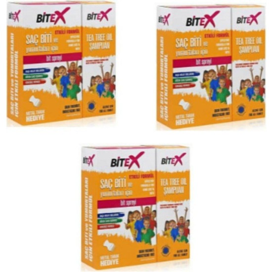 Bitex Şampuan ve Bit Spreyi - Saç Biti ve Yumurtalarına Karşı Etkili 150 ml + 100 ml Bitkisel Formül, Paraben İçermez