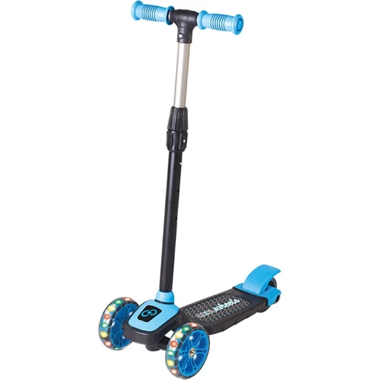 Cool Wheels Twist 3 + Yüksekliği Ayarlanabilir Işıklı Scooter Mavi FR58055