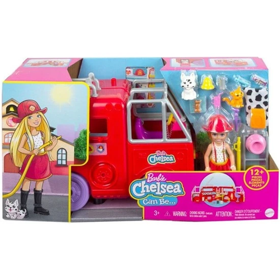 Barbie Chelsea İtfaiye Aracı HCK73