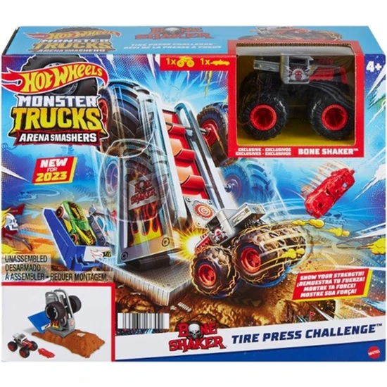 Hot Wheels Monster Trucks Arenada Mücadeleye Başlangıç Setleri HNB87 HNB88 Bone Shaker Ultimate Crush Yard
