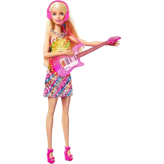 Barbie Büyük Hayaller Serisi Barbie Malibu Şarkıcı Bebek GYJ23