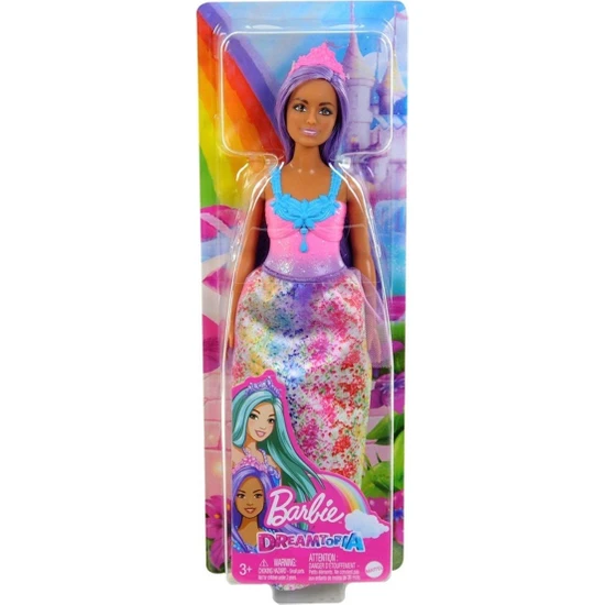 Barbie Dreamtopia Prenses Bebekler Serisi HGR13 HGR17  Mor Saçlı