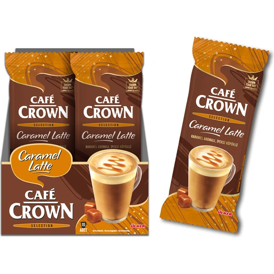 Cafe Crown Karamel Latte 21,5 Gr. x 10 Adet