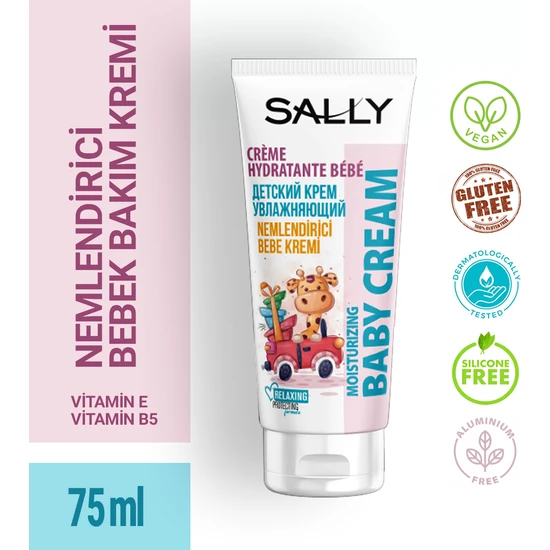 Sally Baby Rahatlatıcı Ve Nemlendirici Bebe Bebek Kremi - Bebek Bakım Vitamin E