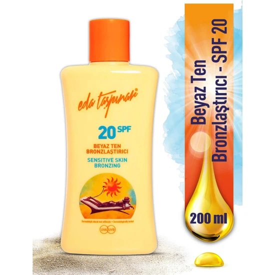 Eda Taşpınar Beyaz Ten Bronzlaştırıcı SPF 20 200 ml