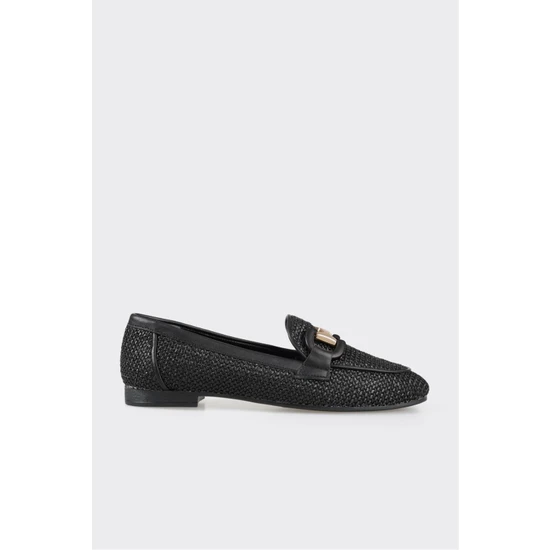 Elle Shoes Siyah Kadın Loafer