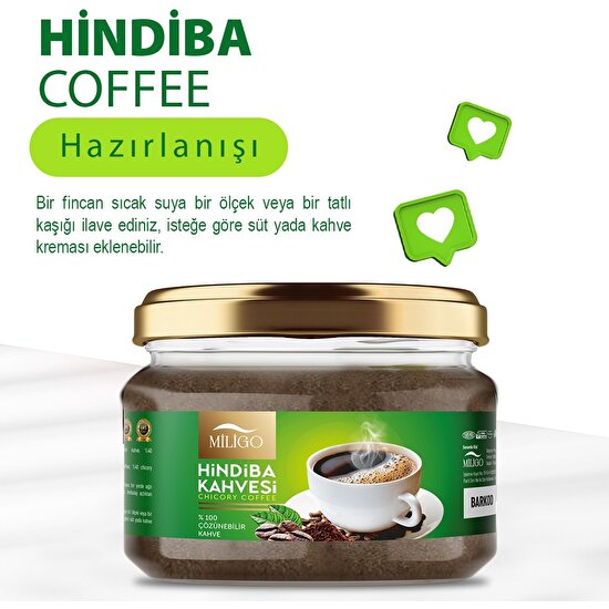 Miligo Hindiba Kahvesi  Detox Kahve  150 Gr 60 Kullanım