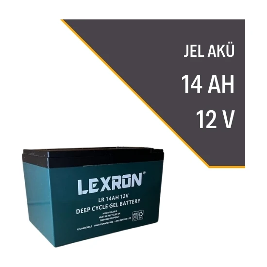 Lexron 12V 14AH Deep Cycle Jel Akü