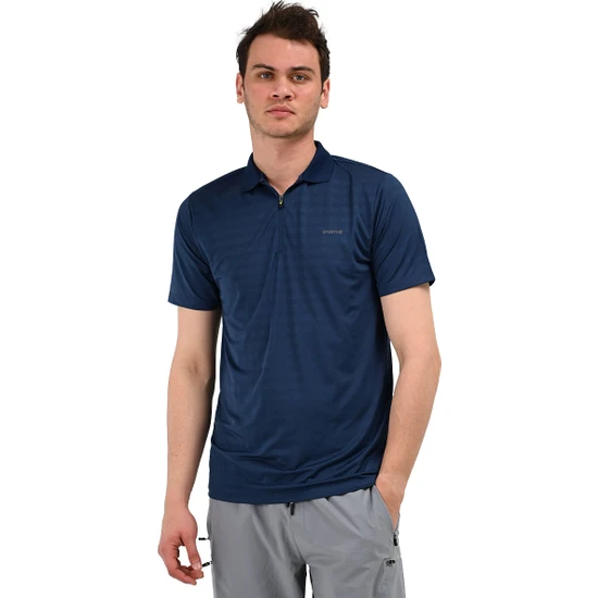 Perfpolo Erkek Lacivert Koşu T-Shirt 24YETP18D11-LCV