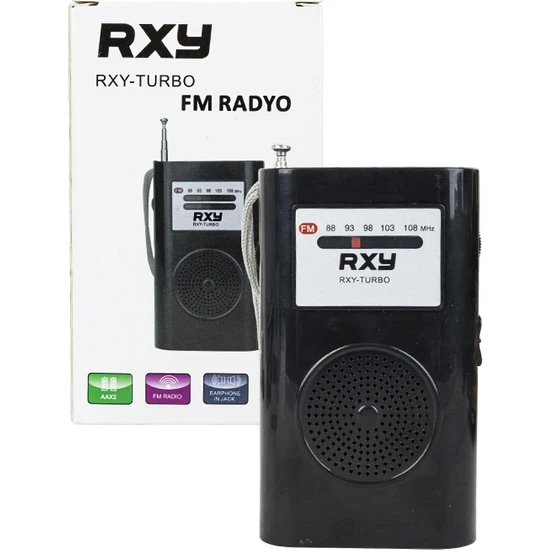 Roxy Rxy-Turbo Cep Radyosu - Deprem Çantasına Uygun Taşınabilir Radyo Pil Hediyeli