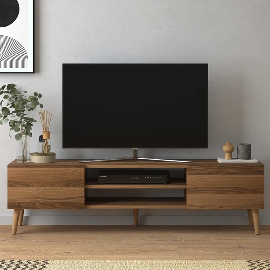 Monte Sehpa Plane Tv Ünitesi Ceviz