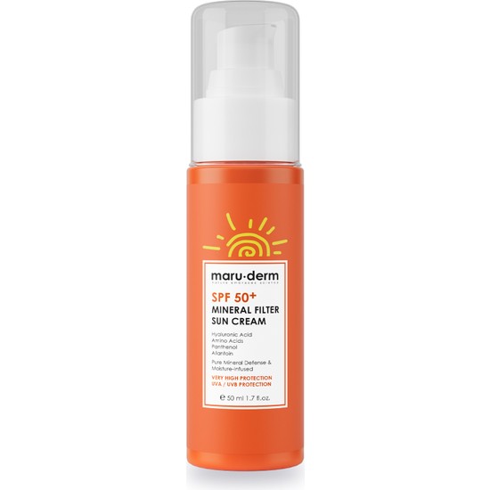 Maru.derm Güneş Kremi | Spf 50+ Mineral Filtre Güneş Kremi 50 ml
