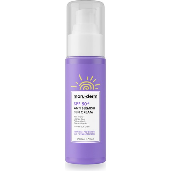 Maru.derm Güneş Kremi | Spf 50+ Leke Karşıtı Güneş Kremi 50 ml | Yeni Nesil Kore Filtreli