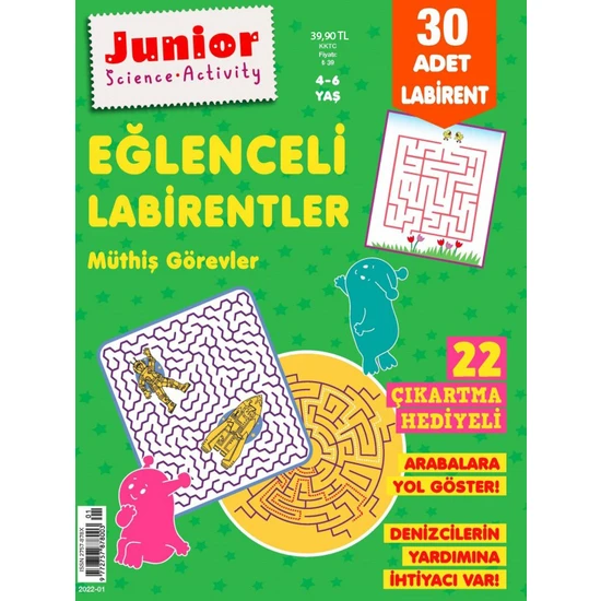 Junıor Eğlenceli Labirentler Müthiş Görevler