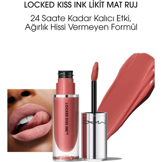 MAC Locked Kiss Ink 24hr Likit Mat Ruj - Mischief - 4ml - 773602645985